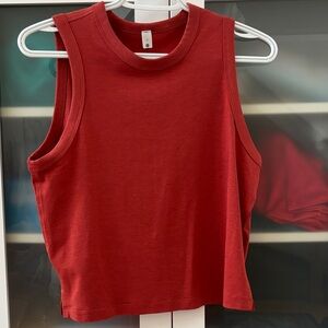 Lululemon Classic Fit Cotton Blend Tank Red Rock  SZ 4 LIKE NEW ❤️